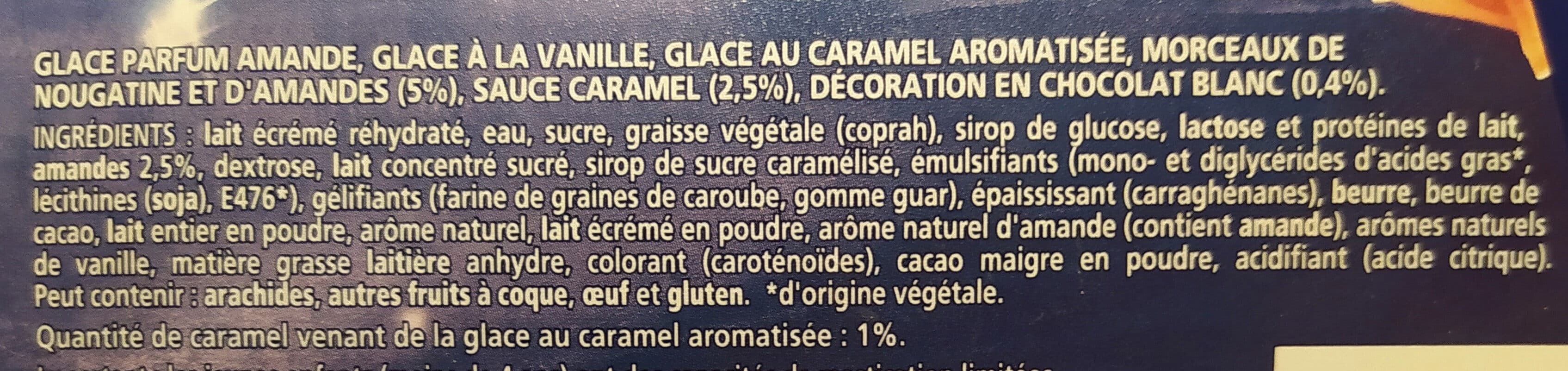 Nestlé Bûche de Noël L'Amandière, Vanille , Caramel & Amandes 9/10 parts packshot