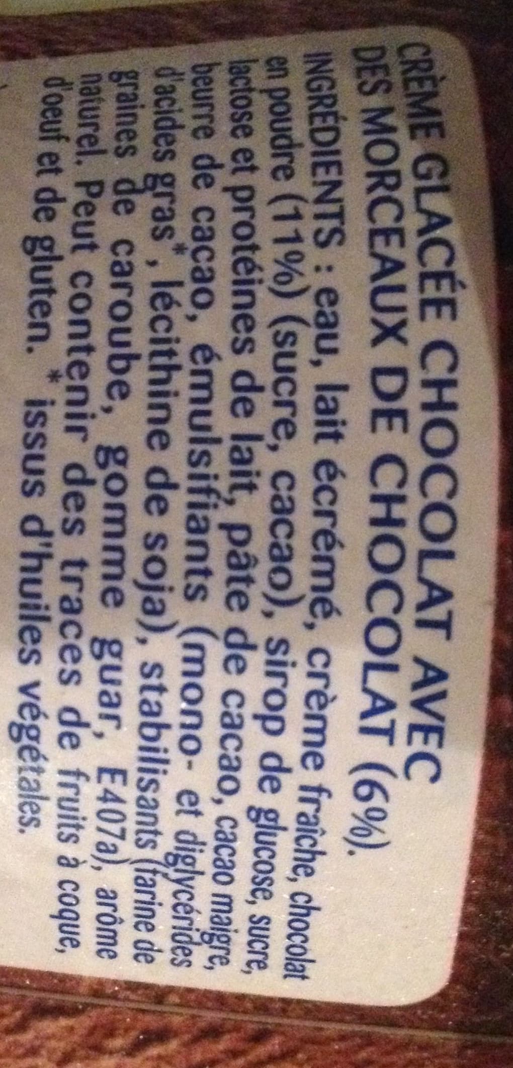 Nestlé La Laitière - Les Crèmes Glacées Chocolat Eclats de Chocolat packshot