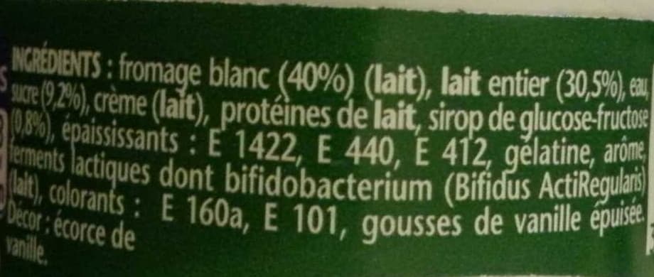 Activia Activia Recette au fromage blanc (2,9 % MG) Saveur Vanille packshot