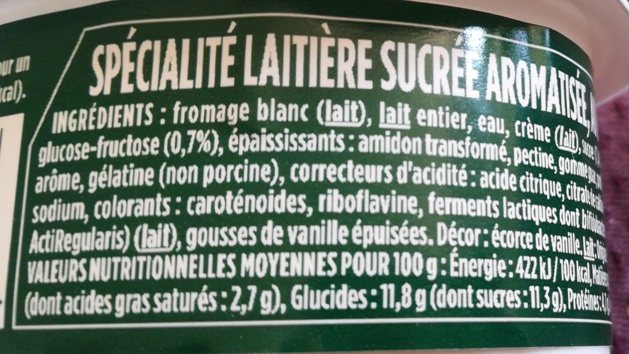 Activia Activia saveur vanille packshot