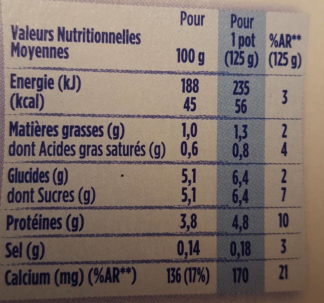Danone Yaourt le nature packshot