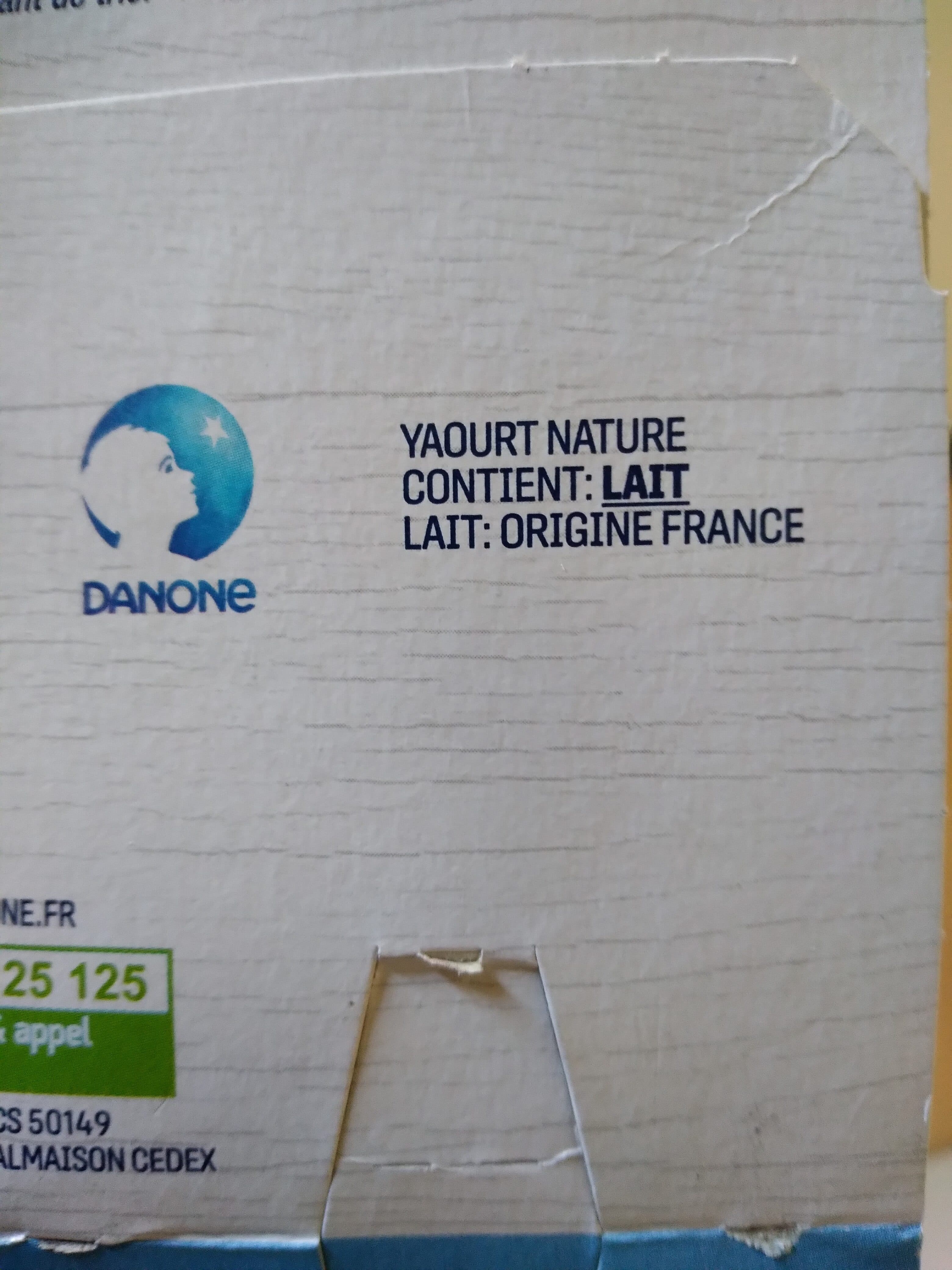 DANONE Danone le nature 125 g x 16 packshot