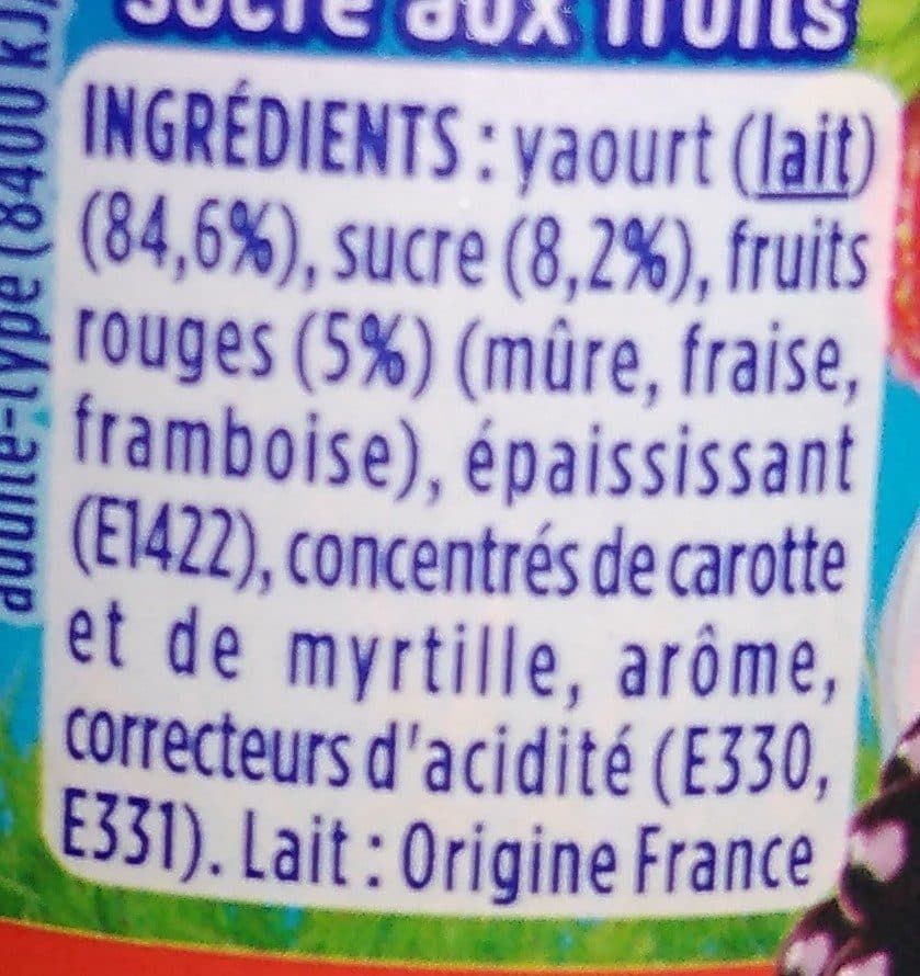 Danone Velouté Fruix Fruits Rouges packshot