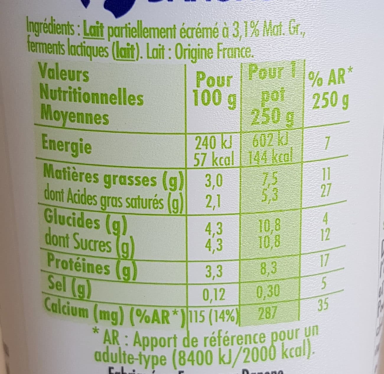Danone Laban packshot