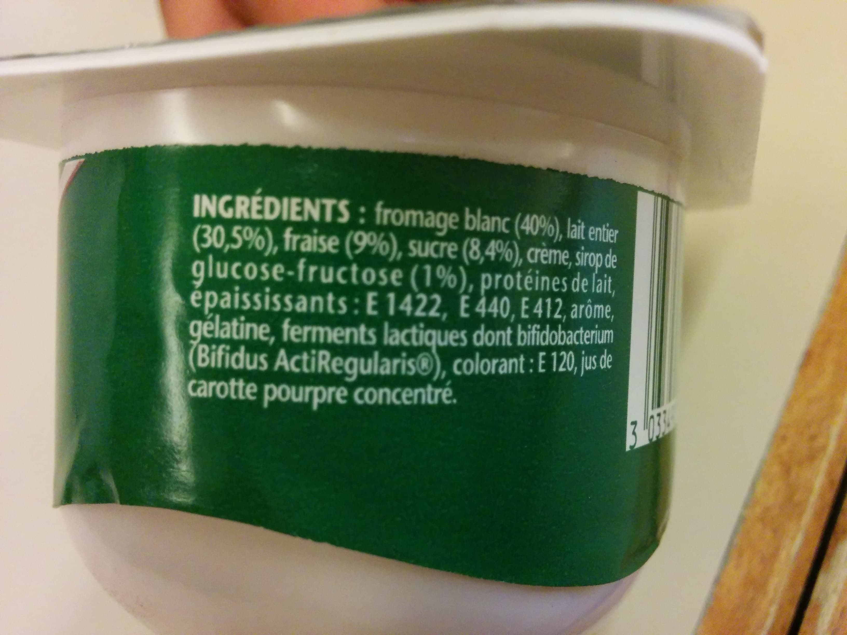 Activia Activia Recette au Fromage Blanc (2,9 % MG) Fraise packshot