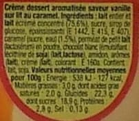 Danette Danette (saveur vanille sur lit au caramel) packshot