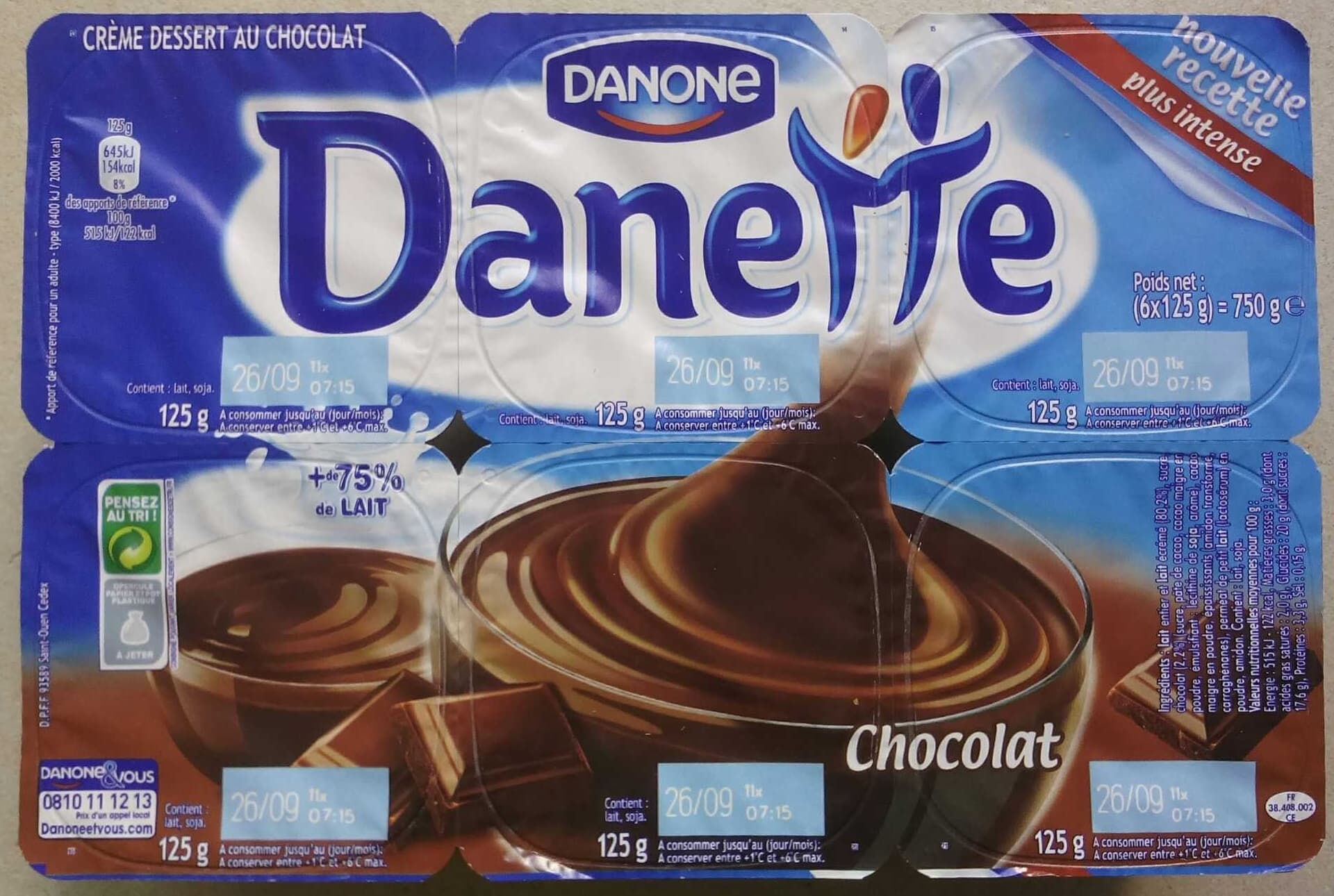 Danette Danette Chocolat packshot