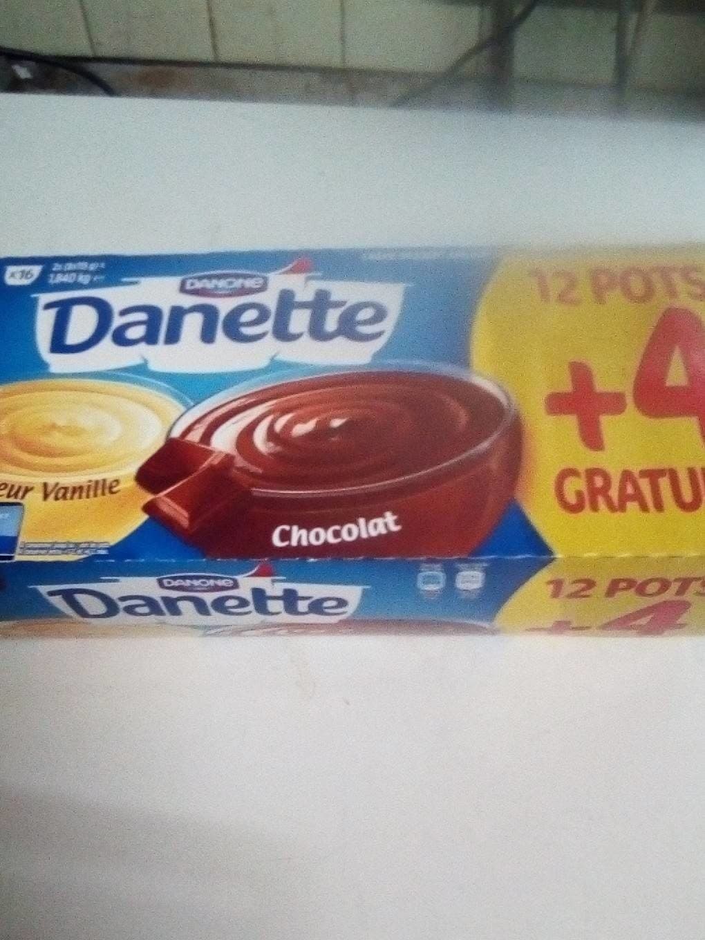 Danone Danette 12+4 pots packshot