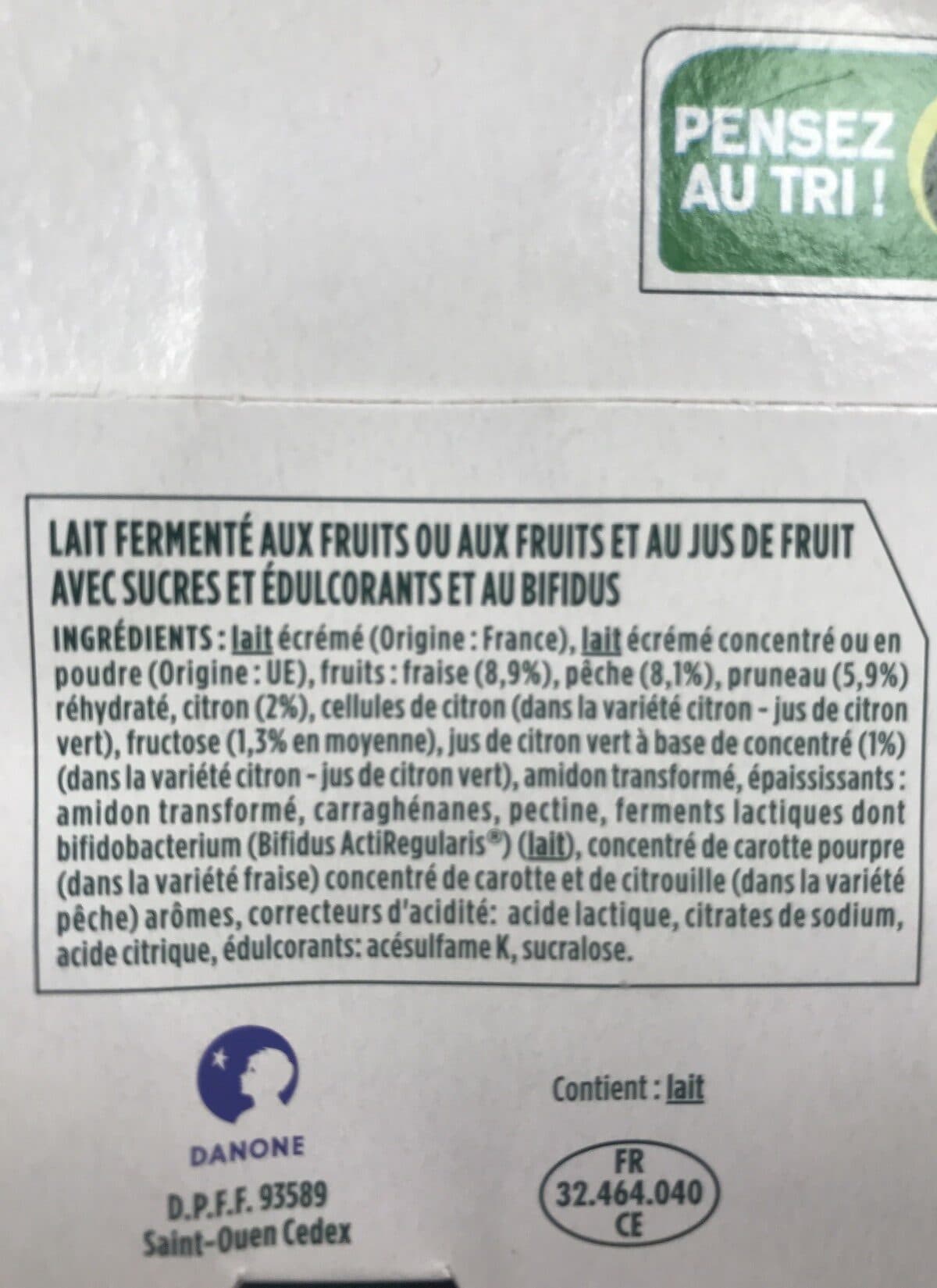 Activia Activia 0% packshot
