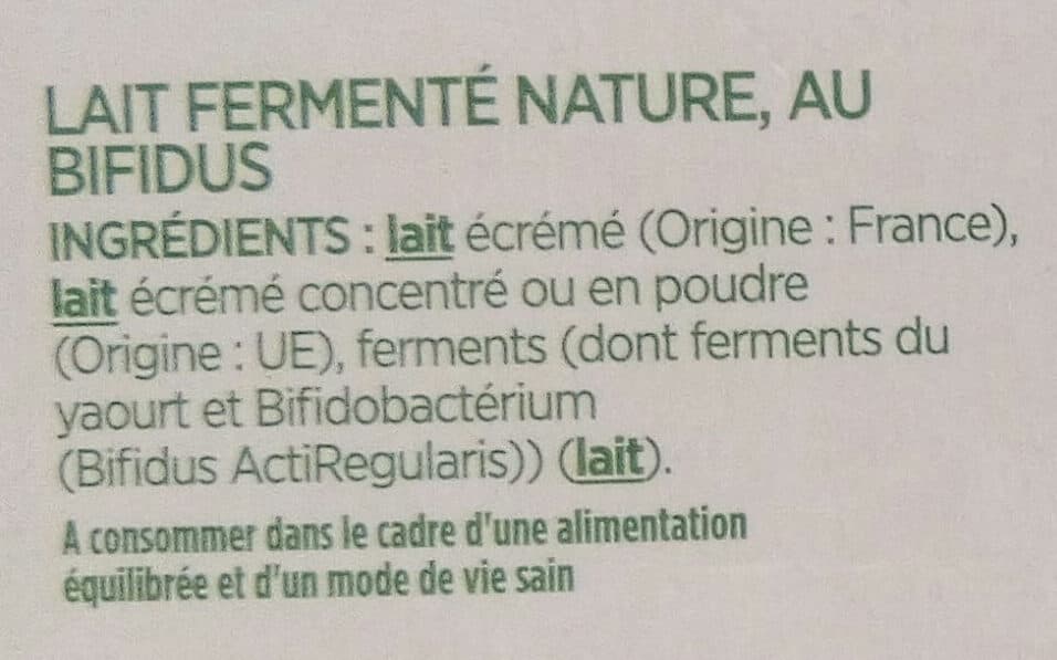 Activia Activia bifidus nature 0% de mg 125 g x 8 packshot