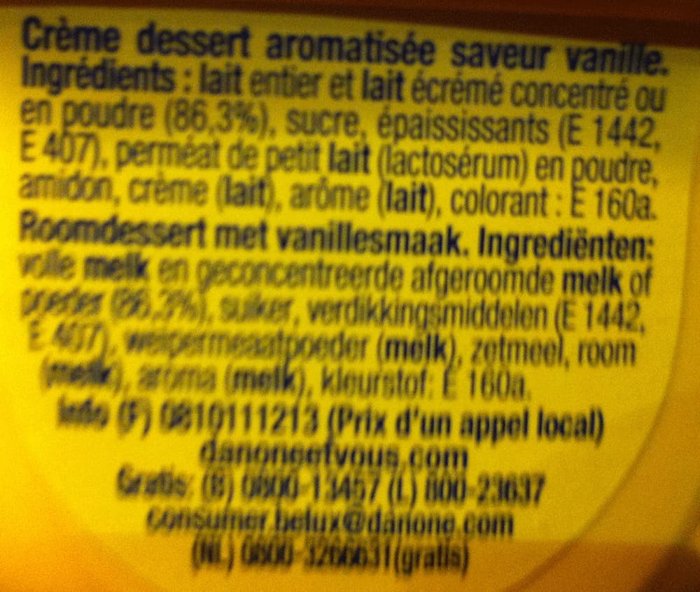 Danette Danette Saveur Vanille packshot
