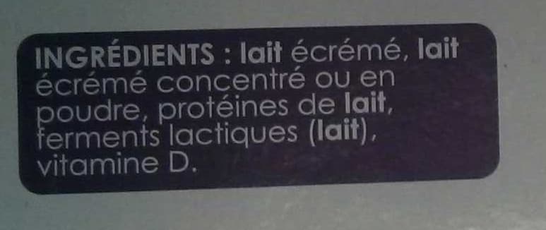 Danone Taillefine Le Brassé (0 % MG) 8 Pots packshot
