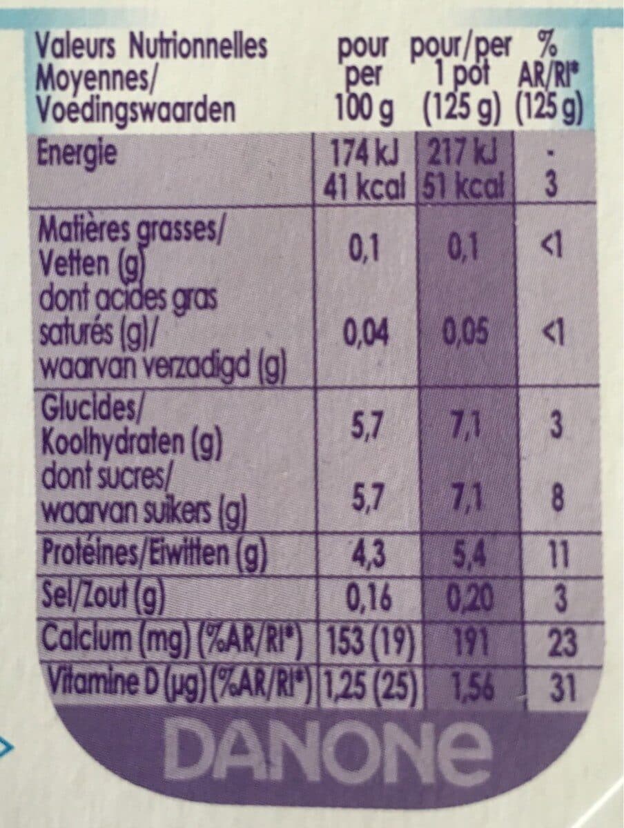 Danone Taillefine nature 125 g x 12 packshot