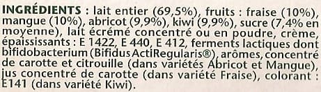 Activia Activia (Abricot, Fraise, Kiwi, Mangue) 8 Pots packshot
