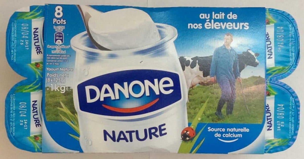 Danone Yaourt Nature packshot