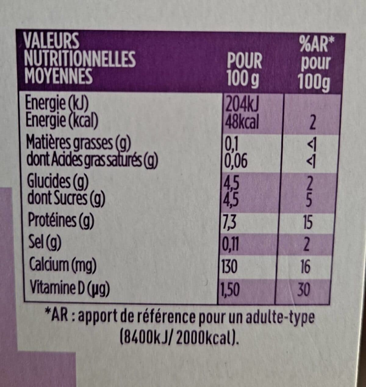 Danone Taillefine recette au fromage blanc nature 100 g x 8 packshot