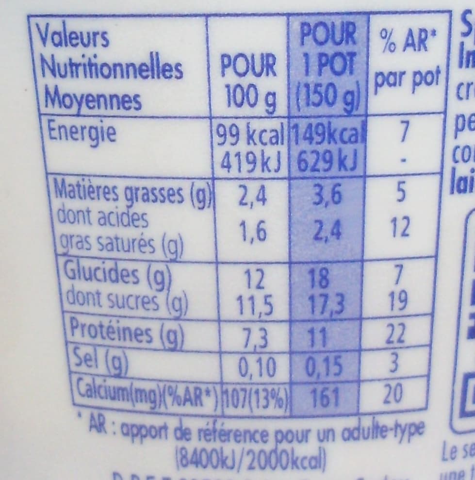 Danio Danio Pêche (2,4 % MG) packshot