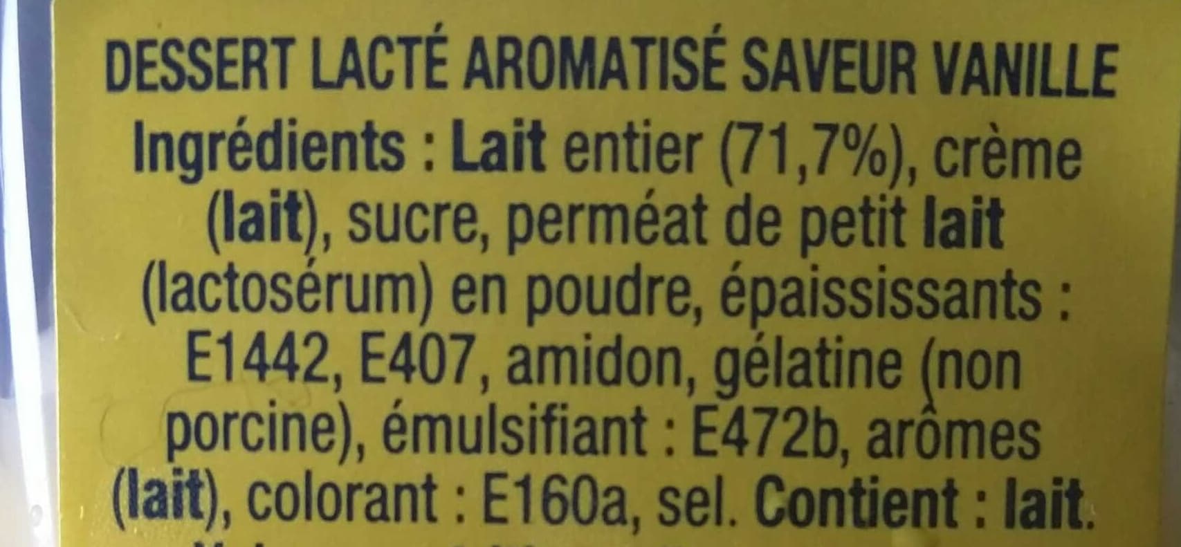Danone Le Liégeois Saveur Vanille packshot