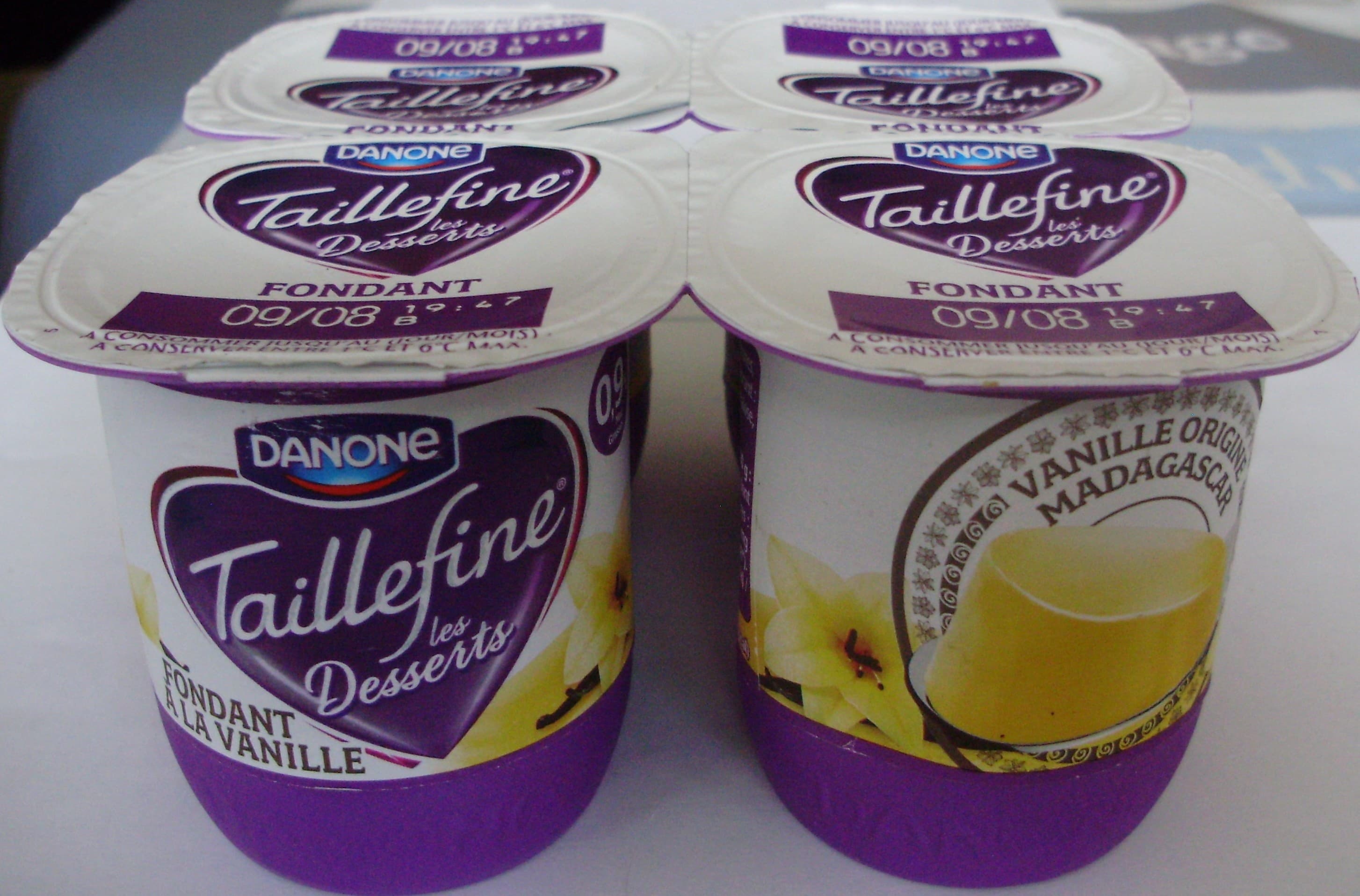 Danone Taillefine les Desserts Fondant à la Vanille (0,9 % MG) packshot