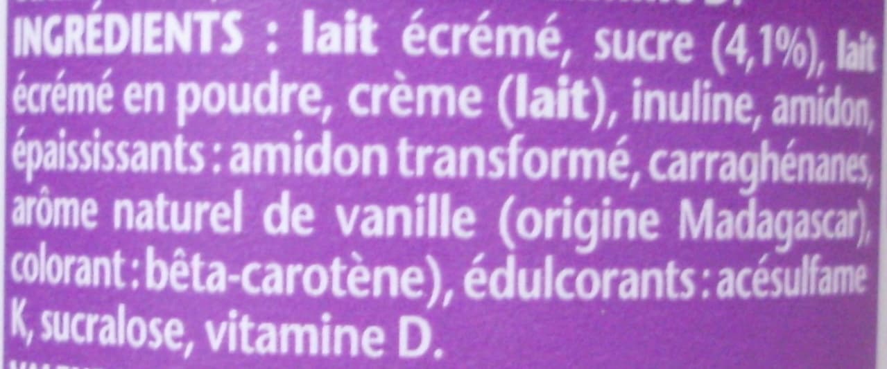 Danone Taillefine les Desserts Fondant à la Vanille (0,9 % MG) packshot