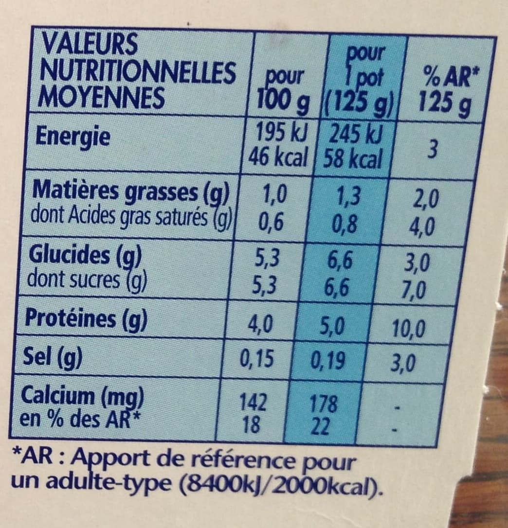 Danone Yaourt Nature packshot