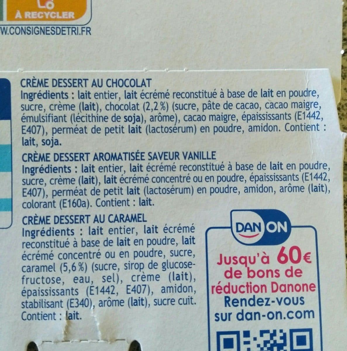 Danette Danette vanille chocolat et caramel packshot