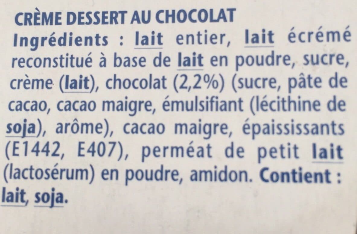 Danette Danette chocolat packshot