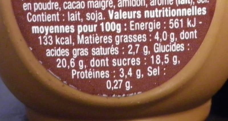 Danette Danette (la Chocolaterie Choco Caramel) packshot