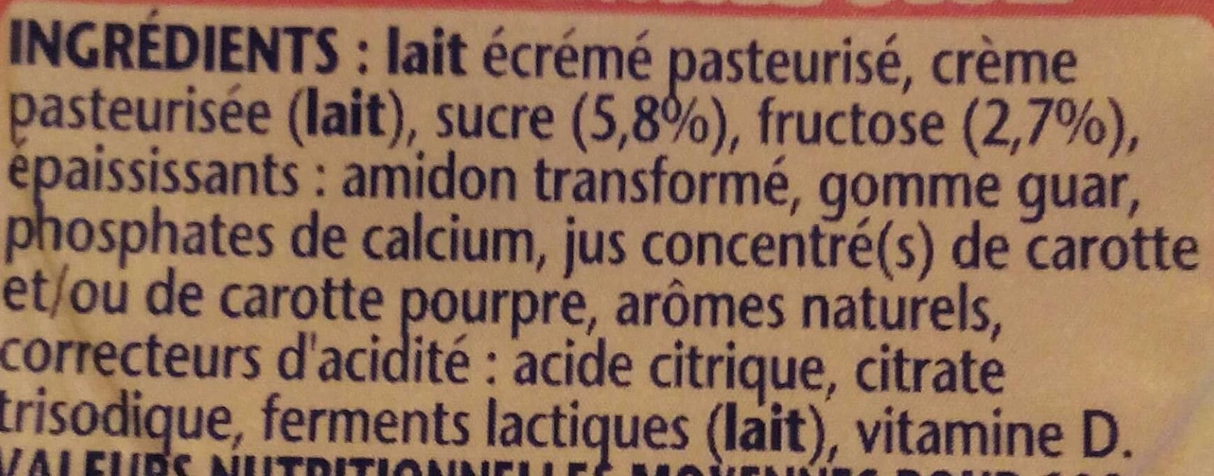 Danone Gervais Fraise Abricot Framboise packshot