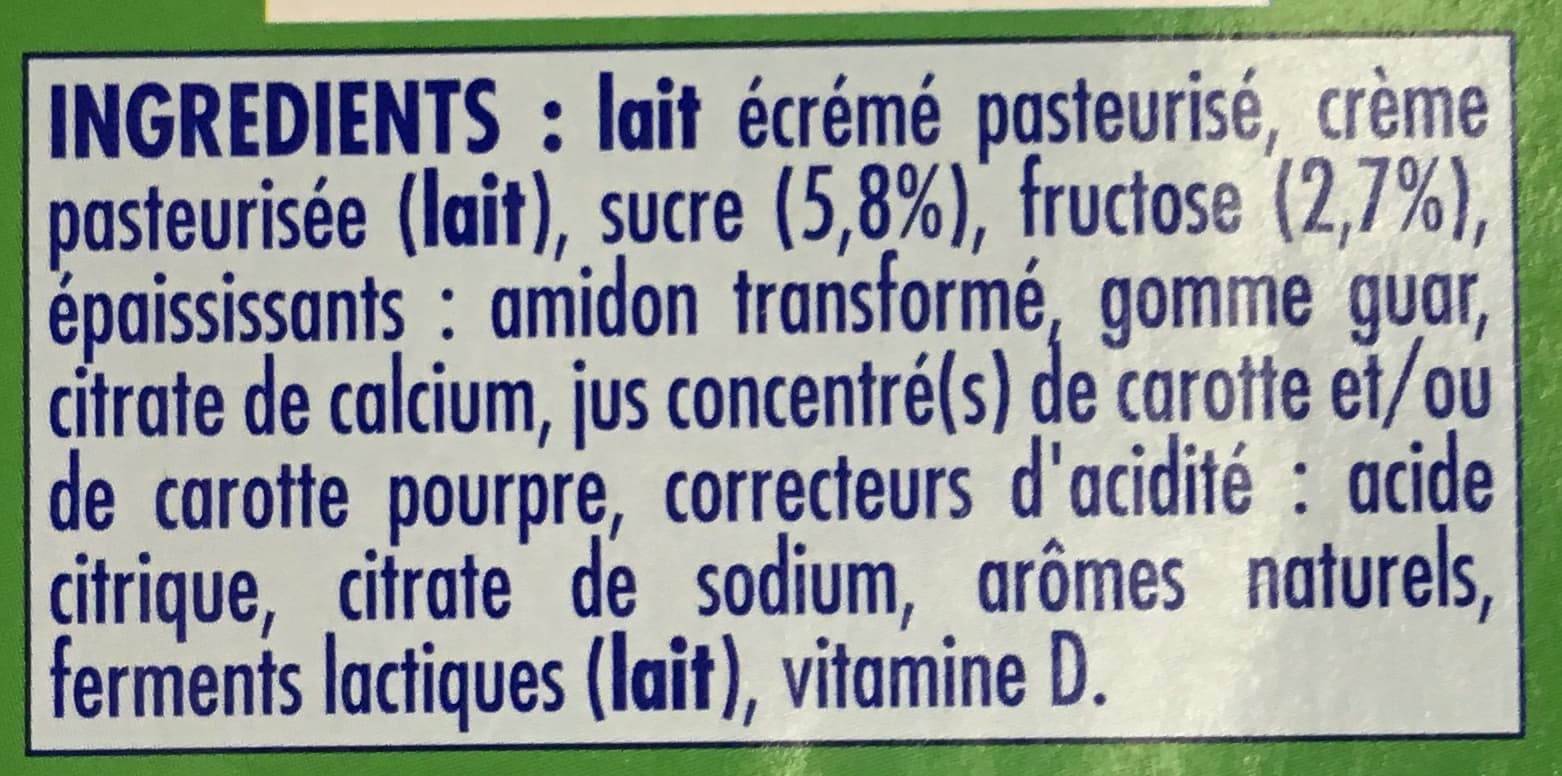 Danone Danonino de Gervais packshot