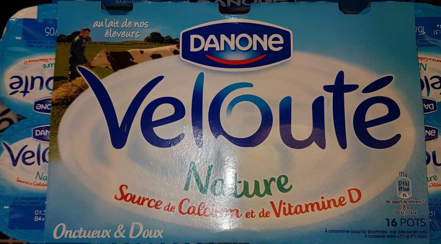 danone Velouté nature packshot