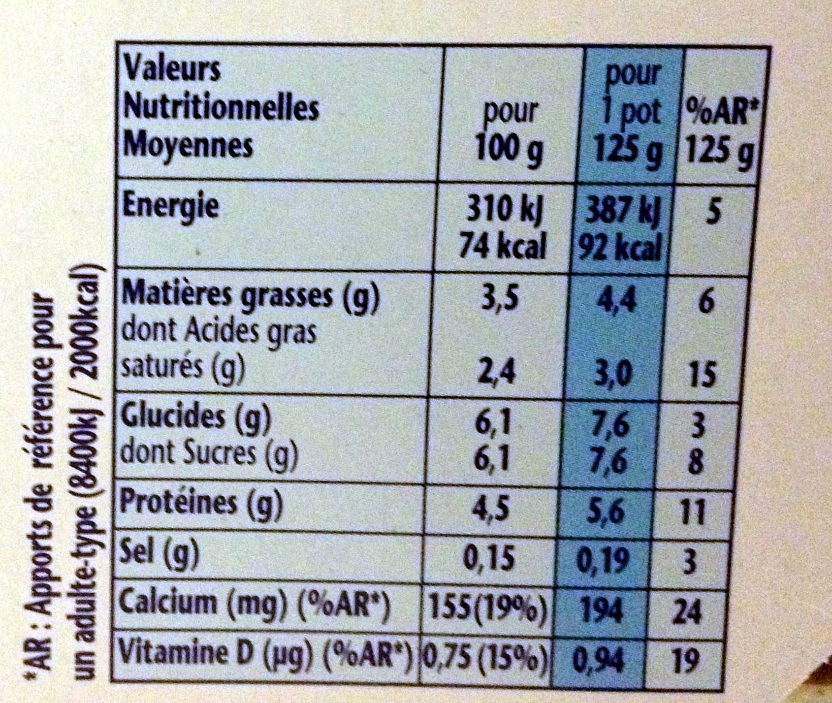 Danone Velouté Nature packshot