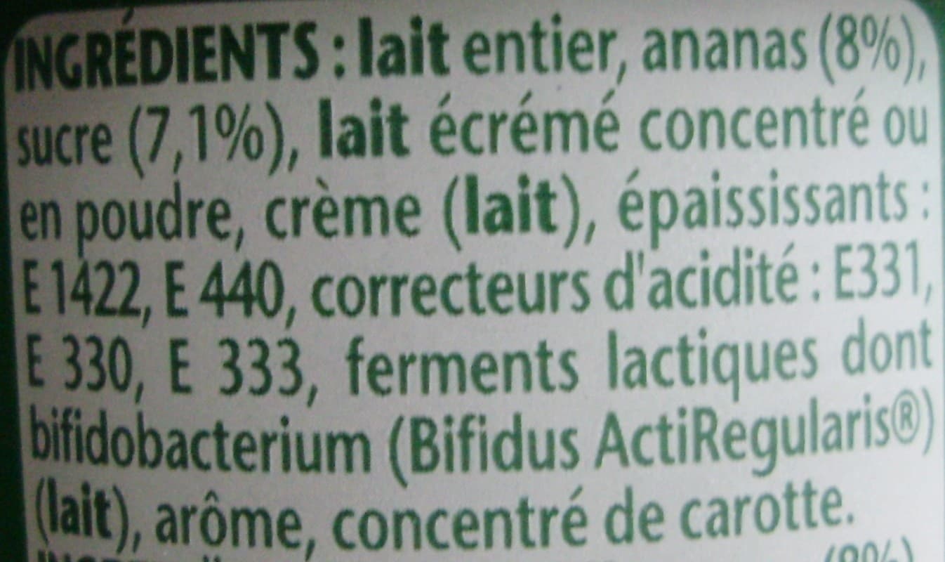Activia Activia Fruits Ananas packshot