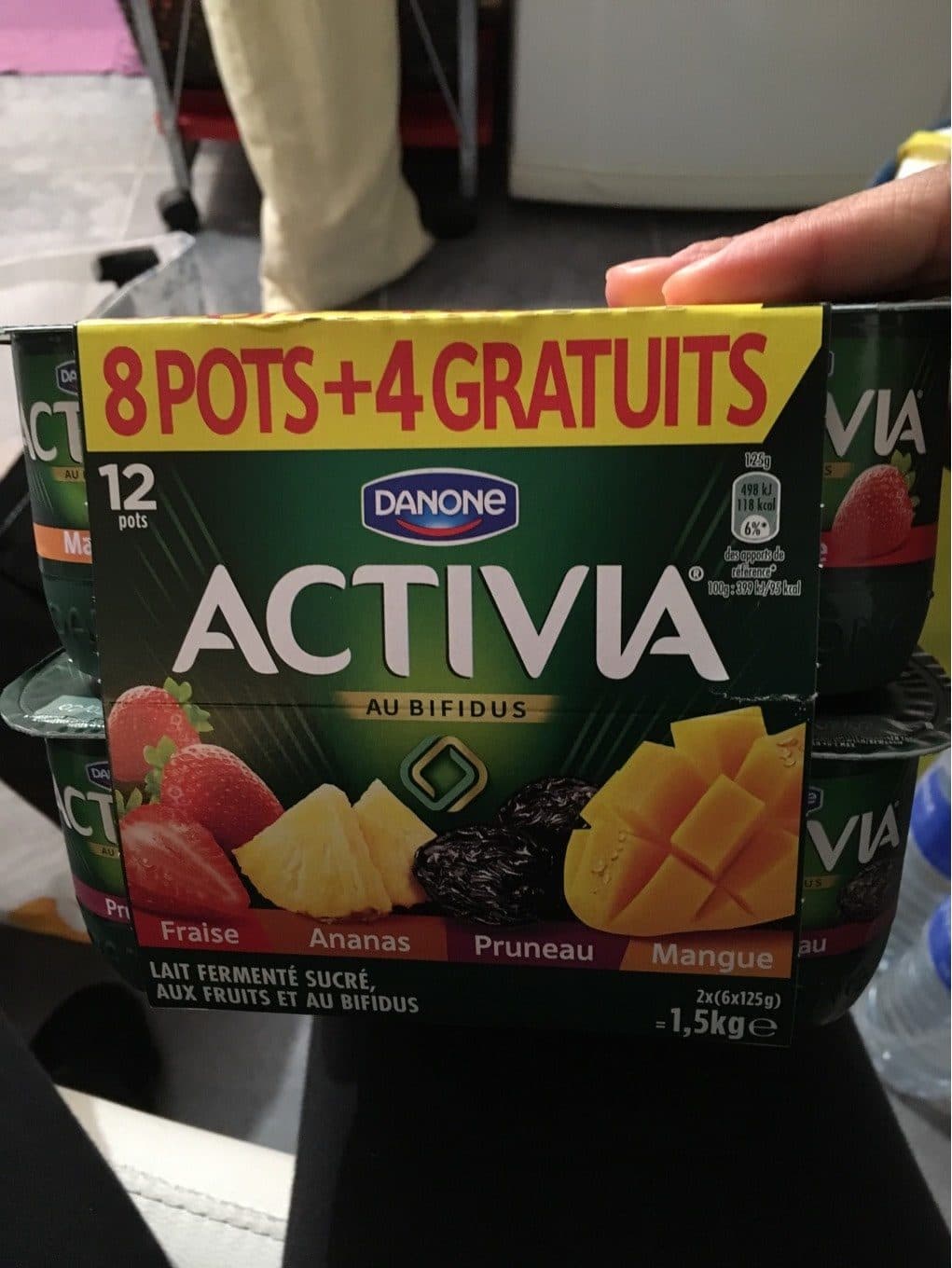 Activia Activia Lait fermenté au bifidus aux fruits les 12 pots de 125 g packshot