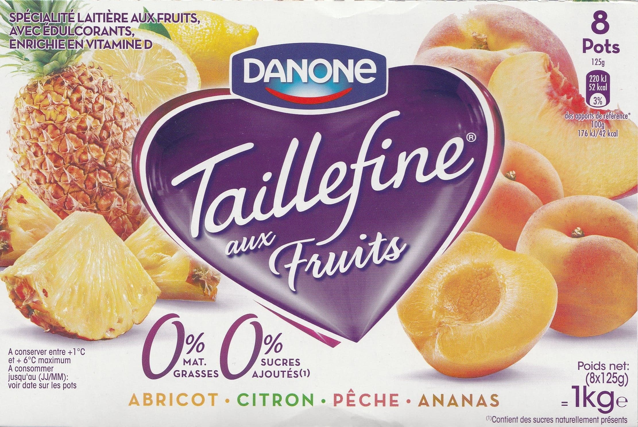 Danone Taillefine aux Fruits jaunes packshot