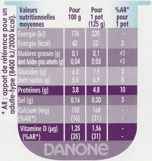 Danone Taillefine aux Fruits jaunes packshot