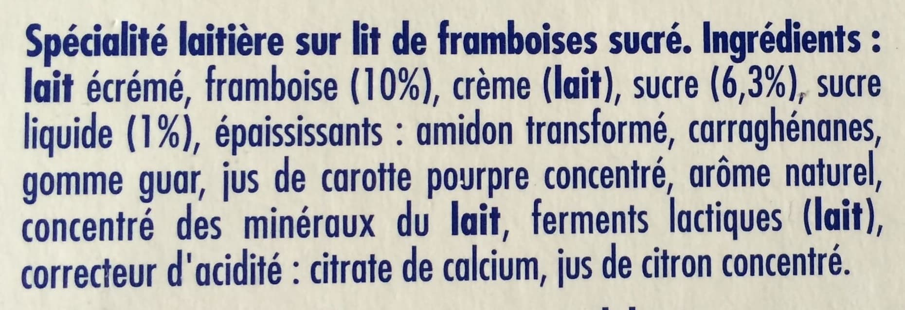 danone Danio Minis Framboise (2,4% MG) packshot