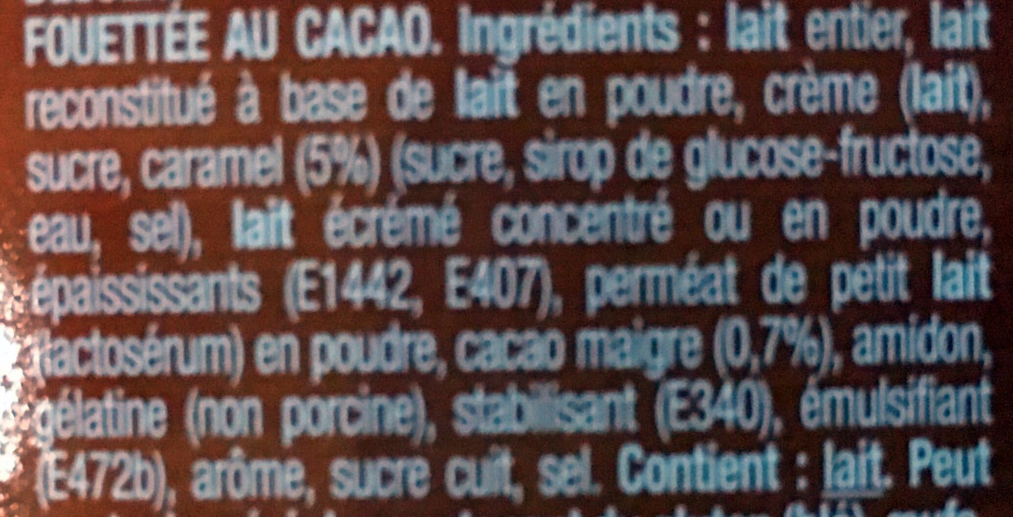 Danette Le Liégeois Le Liégeois Caramel Mousse au Cacao packshot