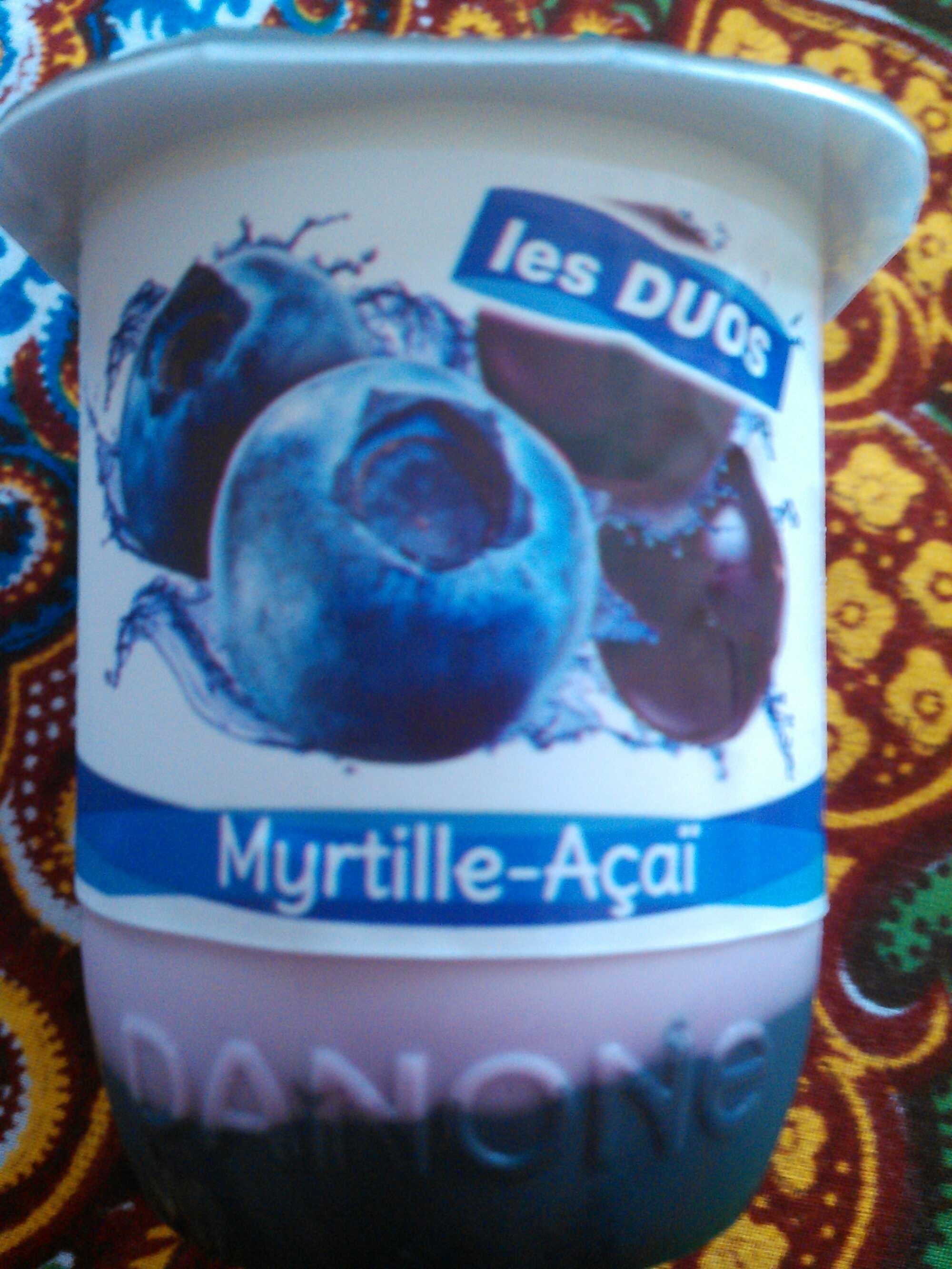 Activia Activia brassé les duos Myrtille-Açaï packshot