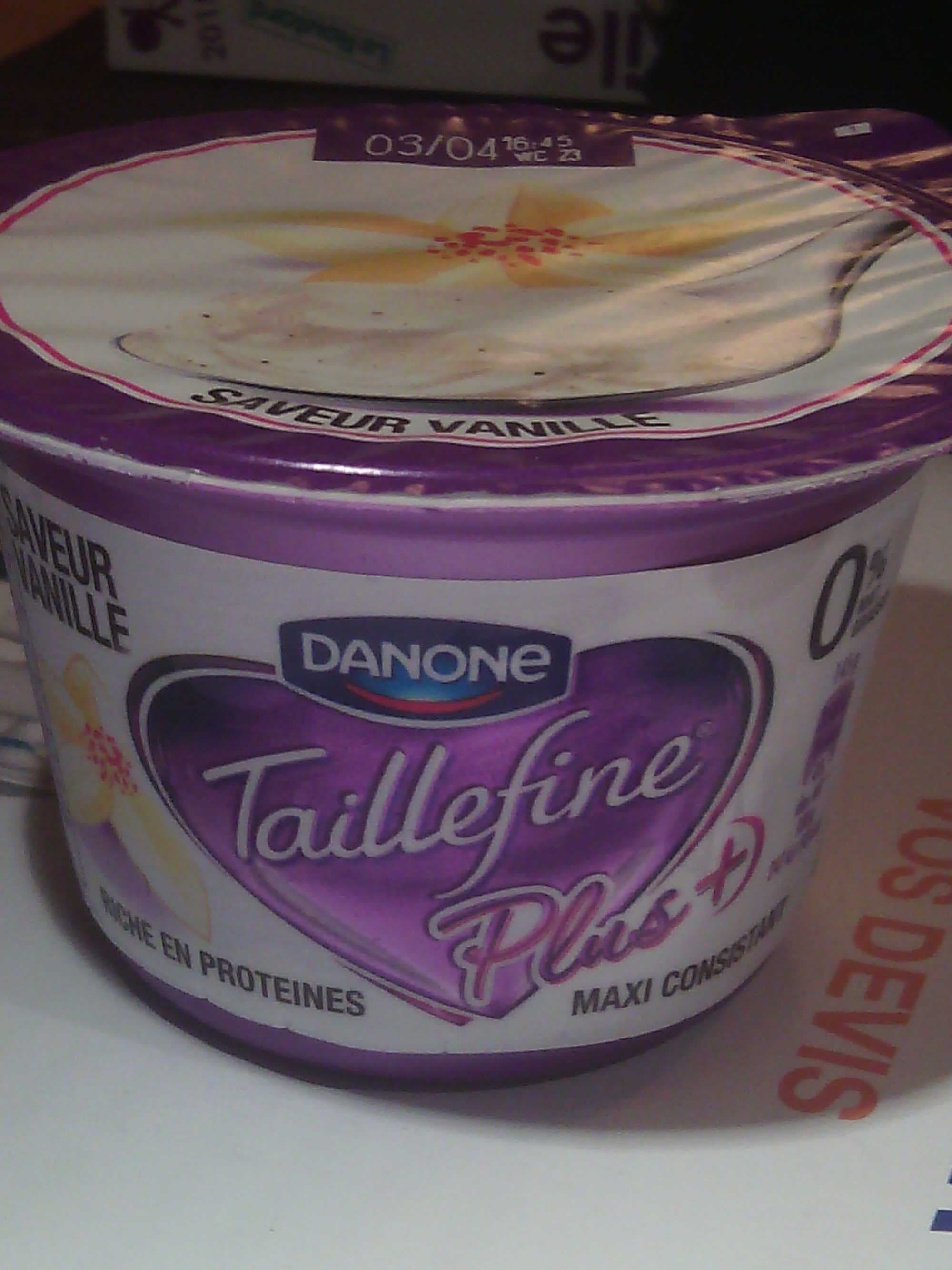 Danone Taillefine Plus Saveur Vanille (0 % MG) packshot