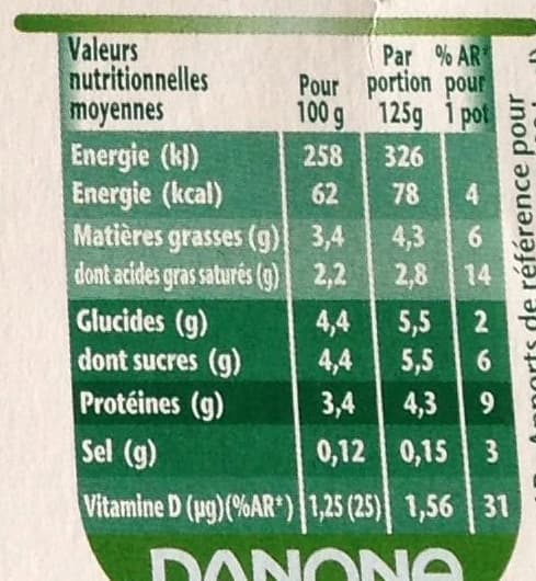 Danone Yaourt nature activa packshot