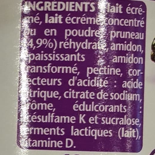 Danone Taillefine aux fruits - Pruneau packshot
