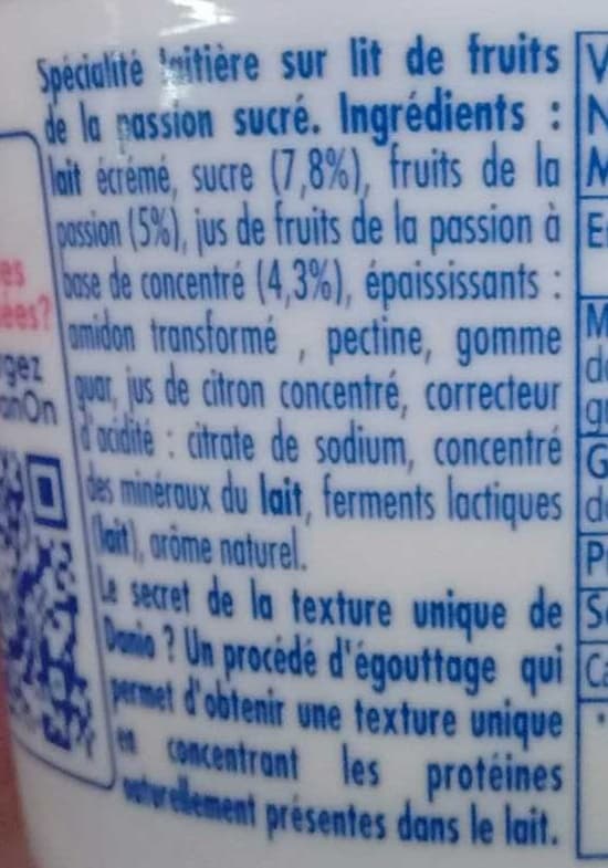 Danone Danio Fruit de la passion 0% MG (maxi format 2 pots) packshot