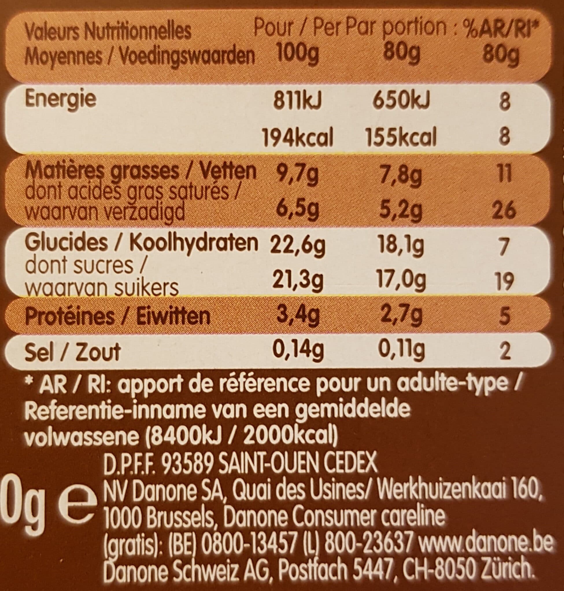 Danette Danone Danette Mousse Liégeoise Schokolade 2x(2x80g) 320g packshot