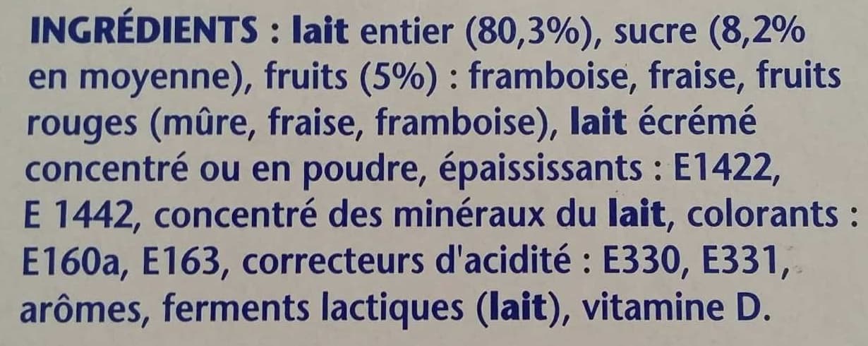 Danone Velouté Fruix Fraise Framboise Fruits Rouges packshot