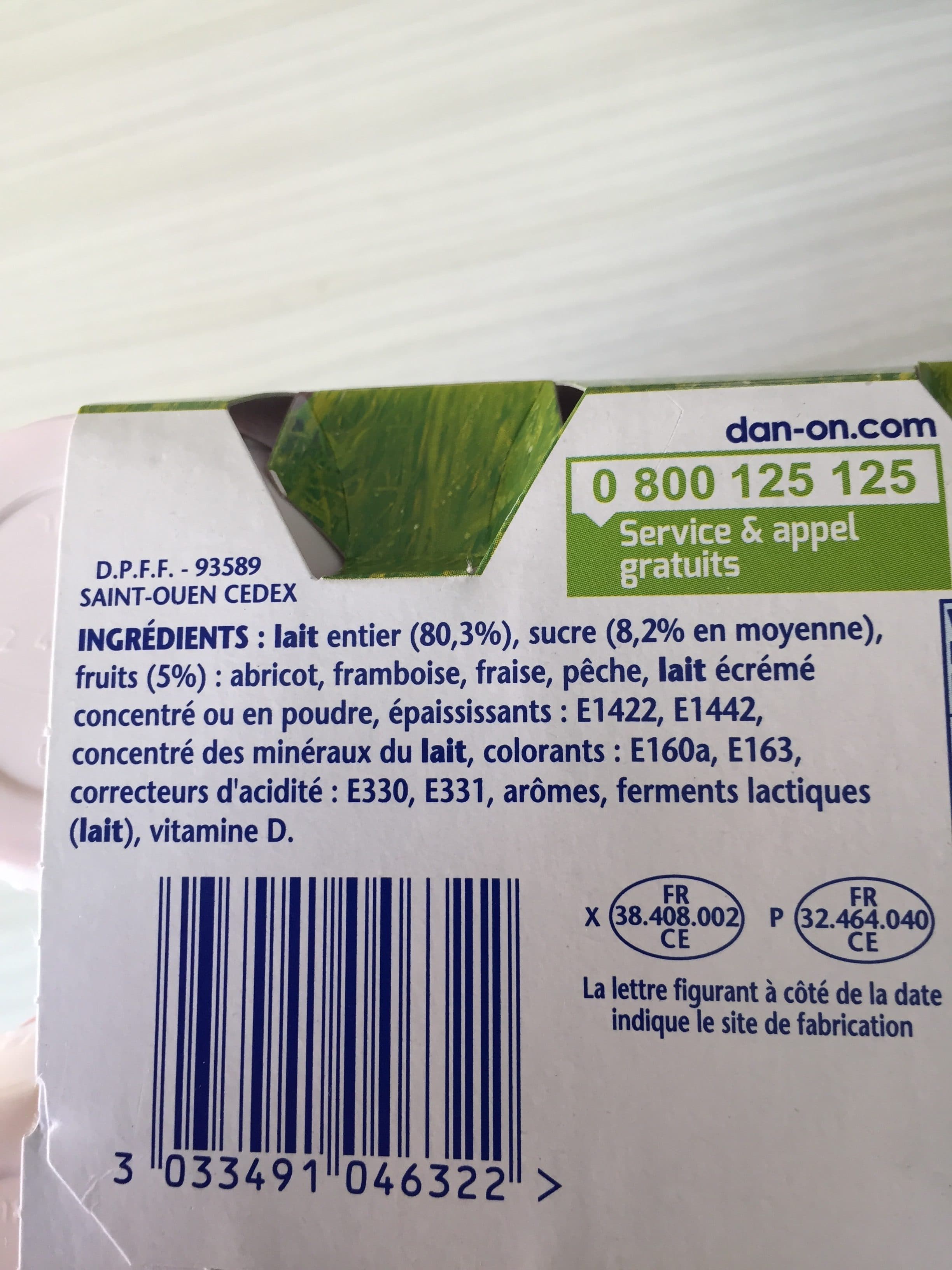 Danone Velouté Fruix Fraise, Framboise, Pêche, Abricot packshot