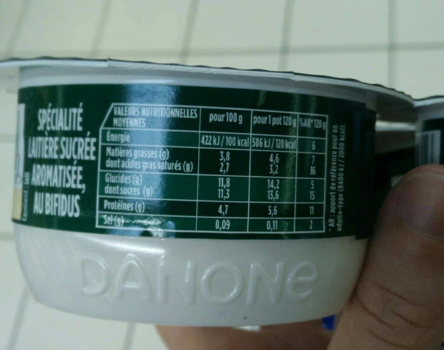 Activia Yaourt saveur vanille packshot