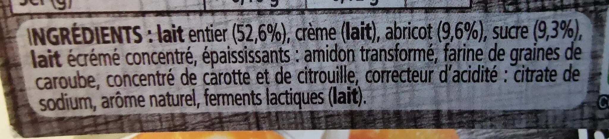 Gervais Le yaourt sur lit d'abricots packshot