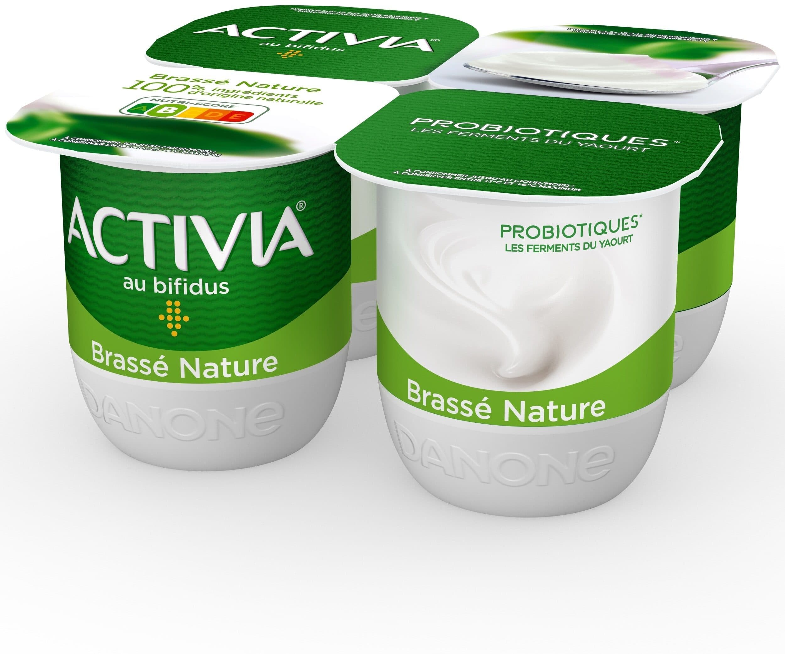 Activia Activia bifidus brasse nature 125 g x 4 packshot