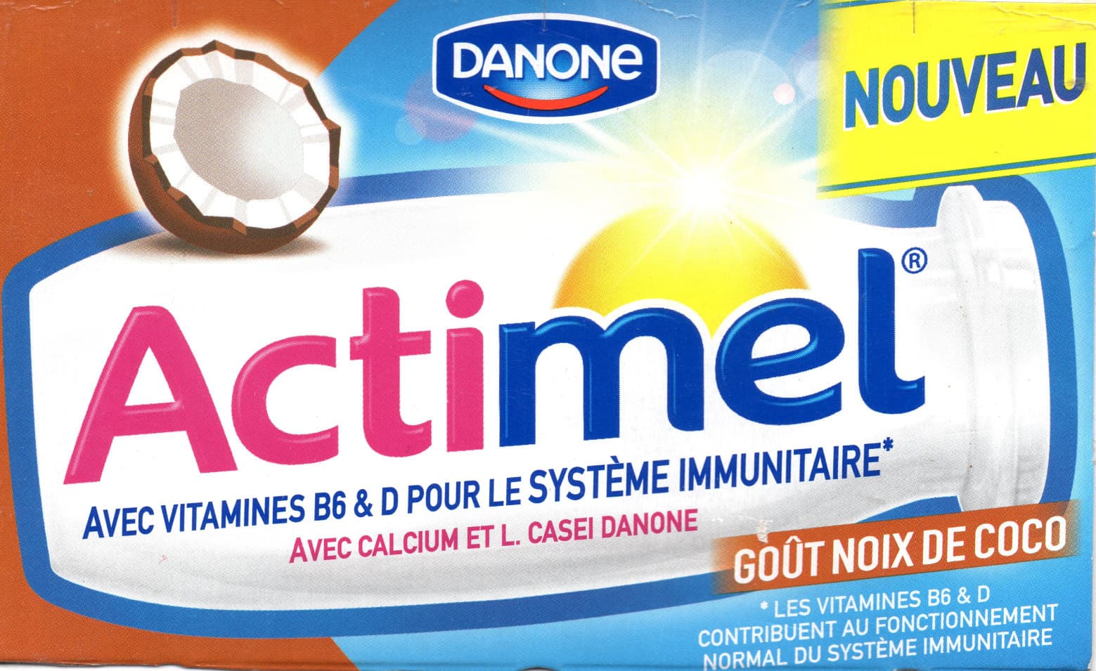 Actimel Actimel goût Noix de Coco packshot